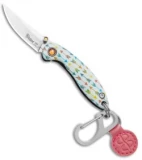 Brighten Blades BRAVE Keychain Frame Lock Knife Arrow Aluminum (1.7" Satin)