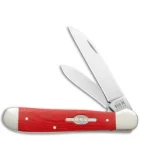 Case Copperhead Pocket Knife Smooth Red G-10 (3" Polish) 45403