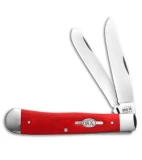 Case Trapper Knife Smooth Red G-10 (3.25" Polish) 45400