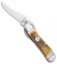 Case RussLock Knife Burnt Cream Bone Barnboard Jigged (2.75" Polish) 36726