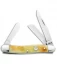 Case Medium Stockman Knife Burnt Cream Bone Barnboard Jig (2.5" Polish) 36721