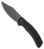 WE Knife Co. Snick Frame Lock Knife Gray Ti/Marble Carbon Fiber (3.5" Stonewash)