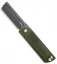 D Rocket Designs MaximX Liner Lock Green G-10 Flipper (3.25" Black)