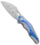 Bestech Knives Nogard Frame Lock Knife Ti w/Timascus Inlay (3.5" Damascus)