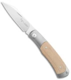 Viper Knives Hug Slip Joint Knife Natural Micarta (3.1" Satin M390)