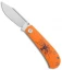 Kansept Knives Swan Bevy Slip Joint Knife Orange G-10 Spider (2.5" Stonewash)