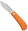 Kansept Knives Swan Bevy Slip Joint Knife Orange G-10 (2.5" Stonewash)