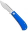 Kansept Knives Swan Bevy Slip Joint Knife Blue G-10 (2.5" Stonewash)
