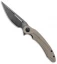 Bestech Knives Irida Liner Lock Knife Beige G-10 (3.9" Black Stonewash)