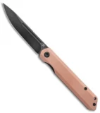 Kansept Knives Prickle Liner Lock Knife Copper (3.5" Black)