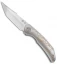 WingManEDC FERUS Frame Lock Knife Bronze Titanium  (3" Satin)