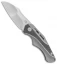 WingManEDC ASA Zirconium Inlay Frame Lock Knife Titanium (3" Satin)