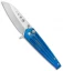Medford Nosferatu Sheepsfoot Flipper Knife Blue Anodized Titanium (3.5" Satin)