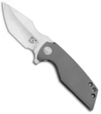 KM Designs Loki Frame Lock Flipper Knife Titanium (2.5" Satin)