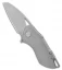 Grissom Knife and Tool Riverstone Frame Lock Knife Gray Titanium (2.5" SW)