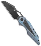 Kansept Knives Genesis Frame Lock Knife Lightning Strike Titanium/CF (Black SW)