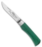 Antonini Old Bear Classical Large Folding Knife Green Wood (3.4" Satin)