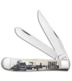 Case Knives Iraqi Freedom Trapper Embellished Smooth Natural Bone - 50954
