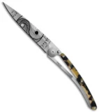 Deejo 37g Yin & Yang Ultra-Light Frame Lock Knife Dark Turtle (3.75" Satin)