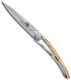 Deejo 37g Lucky Charms Ultra-Light Frame Lock Knife Olivewood (3.75 Satin)