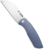Kansept Knives Convict Frame Lock Knife Blue Titanium (3.3" Satin)