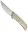 Bestech Knives Swift Liner Lock Knife Beige Micarta (3.5" Satin)