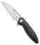 TuyaKnife Cebu Liner Lock Knife Black G-10 (3.4" Satin) T1602 BG