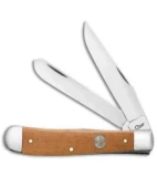 Case Boy Scouts Trapper Knife Brown Canvas Laminate (4.1" - 10254 SS)