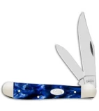 Case Copperhead Pocket Knife 3.875" Blue Pearl Kirinite 23441