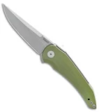 Jake Hoback Knives Enoch Liner Lock Knife OD Green G-10 (3.1" Stonewash)