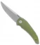 Jake Hoback Knives Enoch Liner Lock Knife OD Green G-10 (3.1" Stonewash)