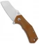 Fox Knives Italico Flipper Liner Lock Knife Natural Micarta  (2.3" Satin M390)
