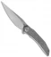 Bestech Knives Samari Frame Lock Knife Gray Ti (3.9" Stonewash M390)