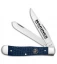 Case Trapper Traditional Knife USMC Jigged Blue Synthetic (4.1" - 6254 SS)