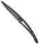 Deejo 37g Ultra-Light Frame Lock Knife Ebony (3.75" Black)