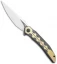 Bestech Knives Samari Frame Lock Knife Bronze/Gold Ti (3.9" Satin M390)
