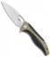 Bestech Knives Komodo Liner Lock Knife Black / Tan G-10 (3.5" Satin) BG26B
