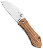 Boker Plus Anso 67 Pro Liner Lock Knife Zebrawood (3.4" Satin) 01BO233