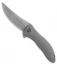 WE Knife Co. Mini Synergy Trailing Point Knife Titanium (3" Stonewash)