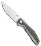 Kansept Knives Mini Accipiter Frame Lock Knife Green Micarta (2.8" SW)