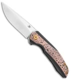 Kansept Knives Mini Accipiter Frame Lock Knife Patina Copper (2.8" SW)