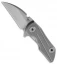 Bestech Knives 2500 Delta Frame Lock Knife Gray Ti. (6.00" Sand Blast) BT2006B