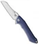 Bestech Knives Platypus Liner Lock Blue/Gray G-10 (3.375" D2) BG28A
