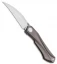 Bestech Knives Ivy Frame Lock Front Flipper Bronze Ti (3" Satin)