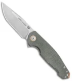 Viper Knives Vox Katla Liner Lock Knife Black Canvas Micarta (SW) V5982CB