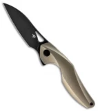 Bestech Knives The Reticulan Frame Lock Knife Bronze (3.25" Black) T2003C