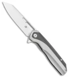 Kansept Knives Shard Frame Lock Knife Ti/CF Timascus Pocket Clip (3.5" SW)
