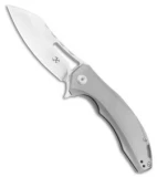 Kansept Knives Spirit Frame Lock Knife Titanium Thumb Hole (3.58" Satin)