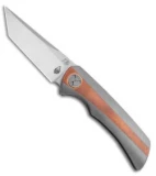 WingManEDC Spar-K Standard Model 2 Copper Frame Lock Knife Tanto (3" Satin)