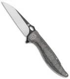 QSP Locust Liner Lock Knife Black Flax Micarta (3.875" Two Tone)